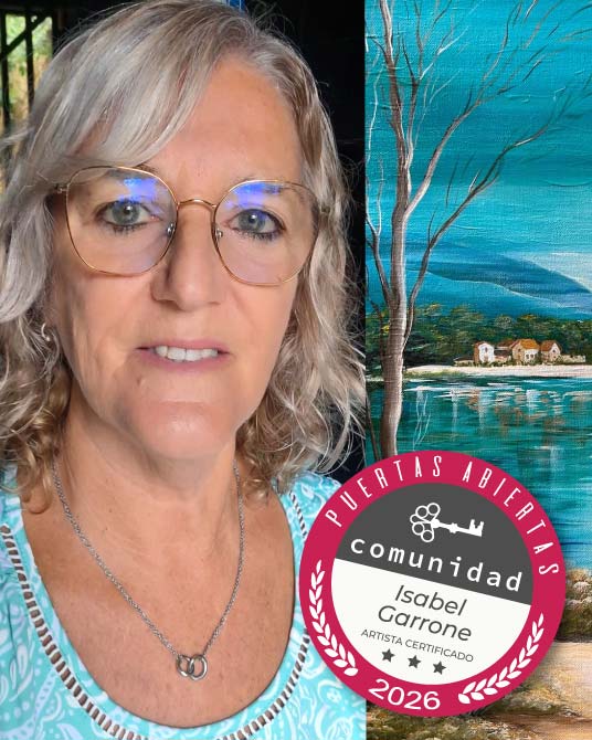 Isabel Garrone, artista de Comunidad Puertas Abiertas Galeria de arte