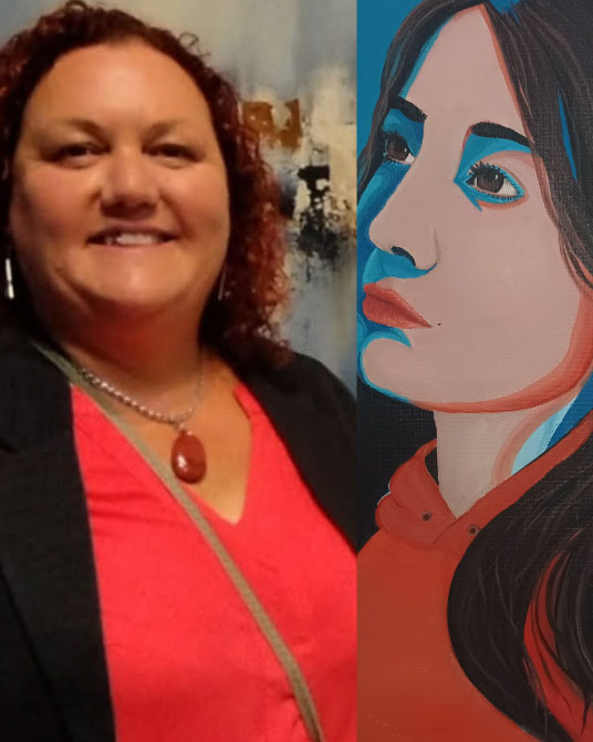 Claudia Olivera, artista plastica, Uruguay. Feria de Artistas Puertas Abiertas Art Gallery