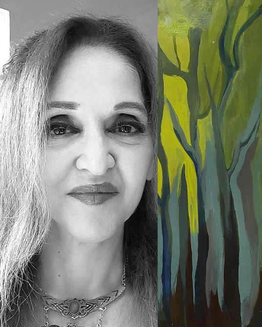 Sima Baher, artista visual de Puertas Abiertas Art Gallery
