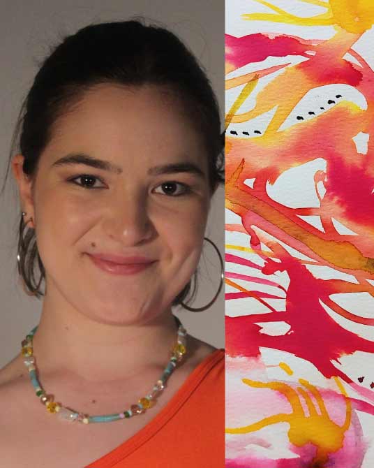 Candela Comas, artista n vivo en Puertas Abiertas