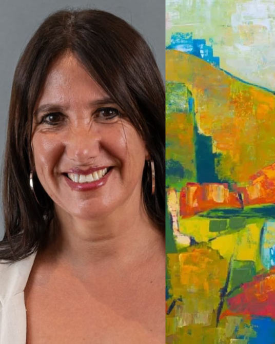 Vera Diaz, artista de Puertas Abiertas Art Gallery
