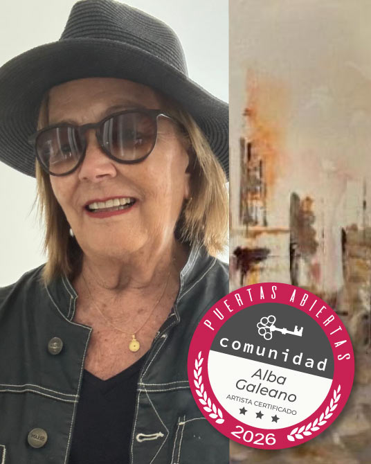 Alaba Galeano, artista certificada, Comunidad Puertas Abiertas