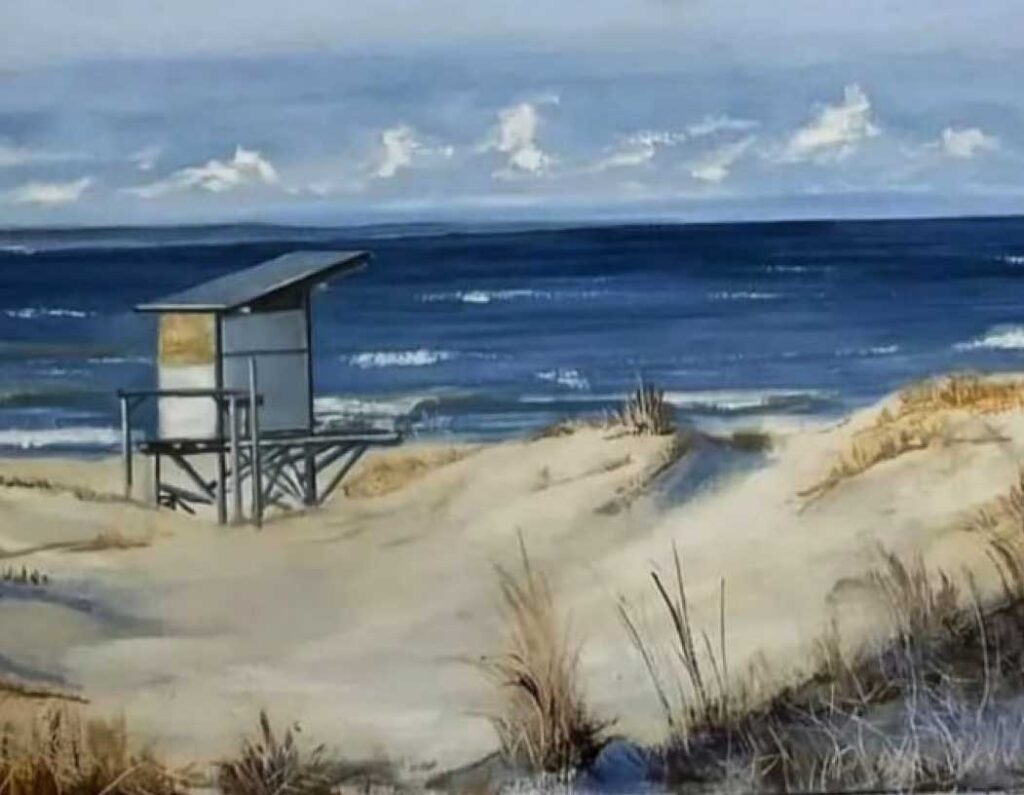 Heber Montañez, pintura de playa