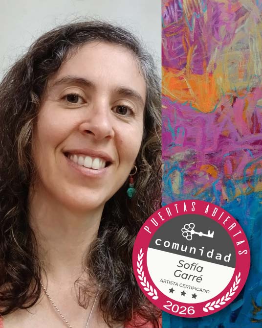 Sofía Garré, artista visual integrante de Comunidad Puertas Abiertas
