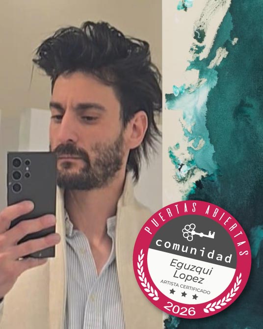 Eguzqui Lopez, artista de Puertas Abiertas Galeria de Arte Punta del Este