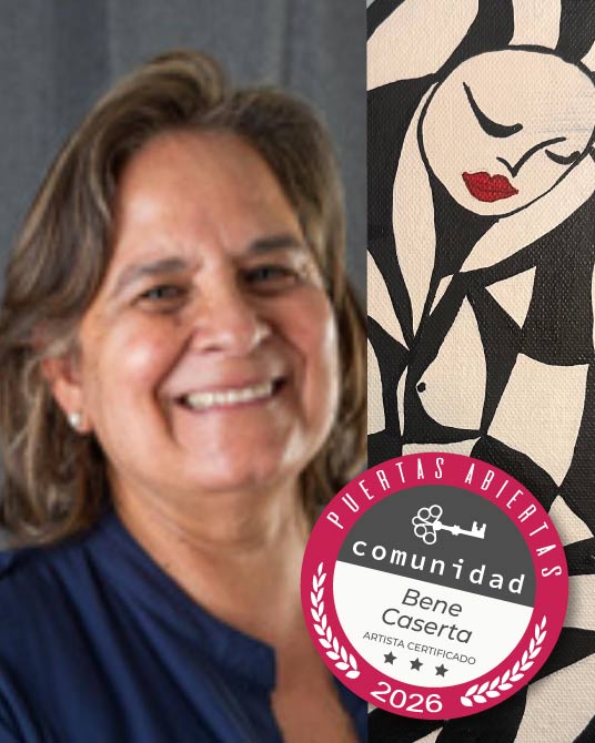 Bene Caserta, artista plástica de COMUNIDAD Puertas Abiertas.