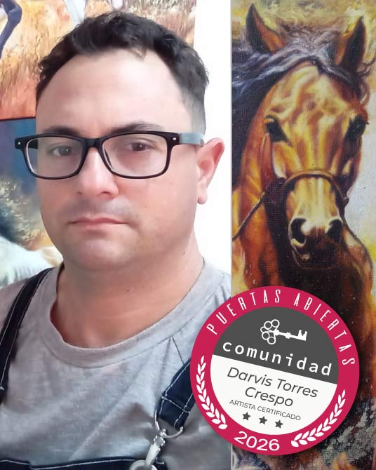 Darvis Torres Crespo, artista Puertas Abiertas Punta del Este