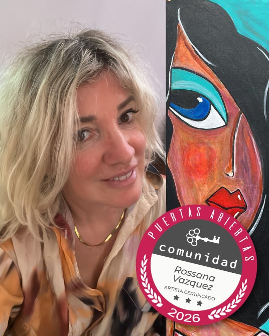 Rossana Vazquez, artista visual, puertas Abiertas , Comunidad Punta del este Uruguay Art Gallery