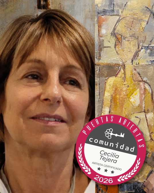 Cecilia Tejera, artista plastica en Puertas Abiertas Gallery